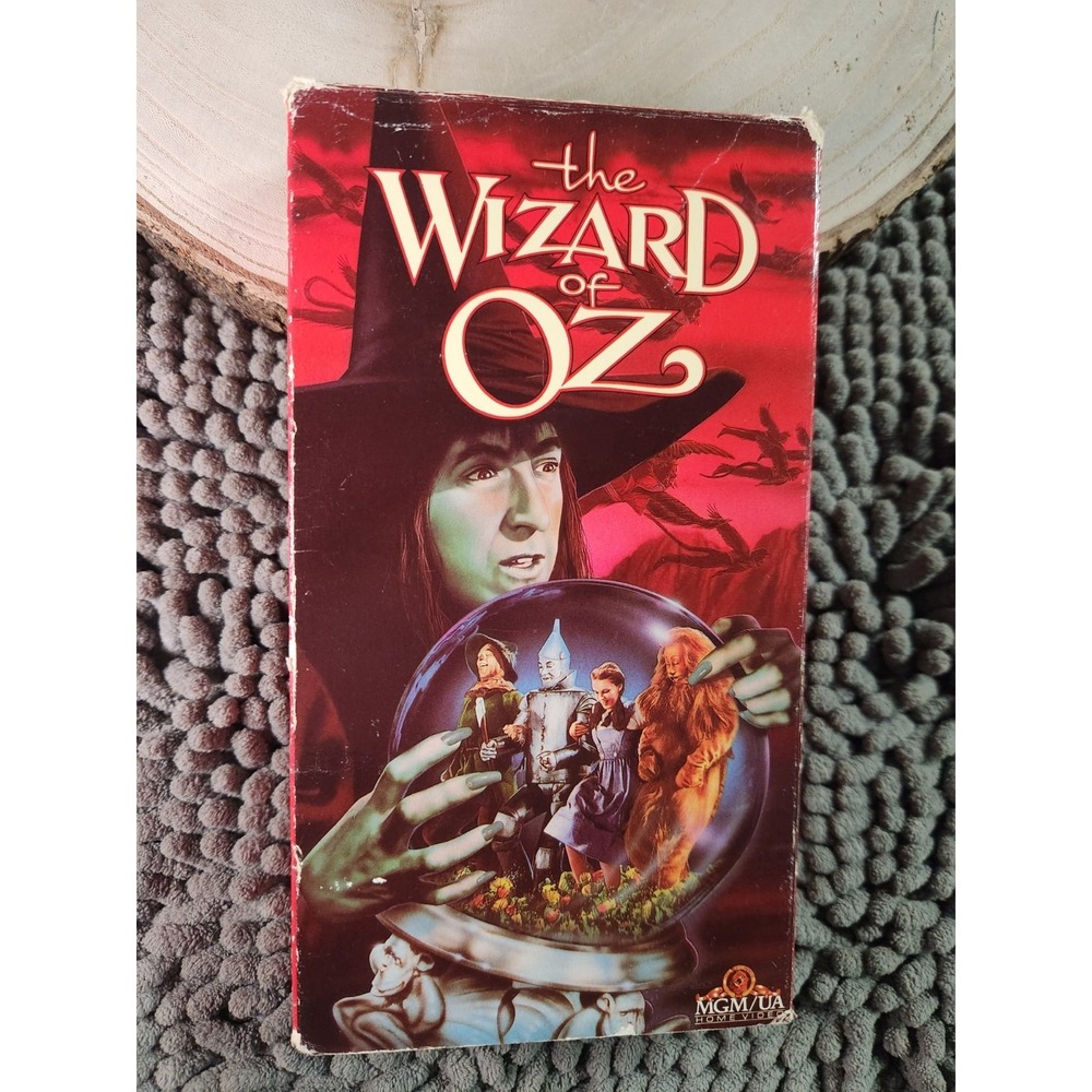 The Wizard Of Oz VHS 1988 Wicked Witch Red Cover MGM Studios